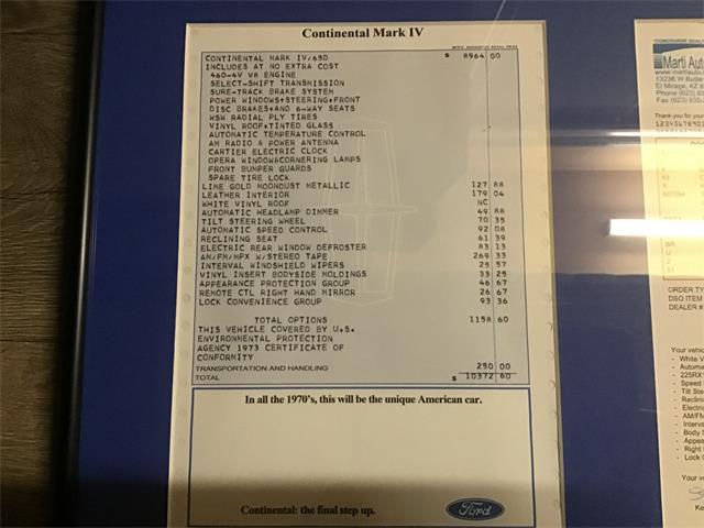 1973 Lincoln Continental Mark IV (CC-2085401) for sale in Cobbs Creek, Virginia