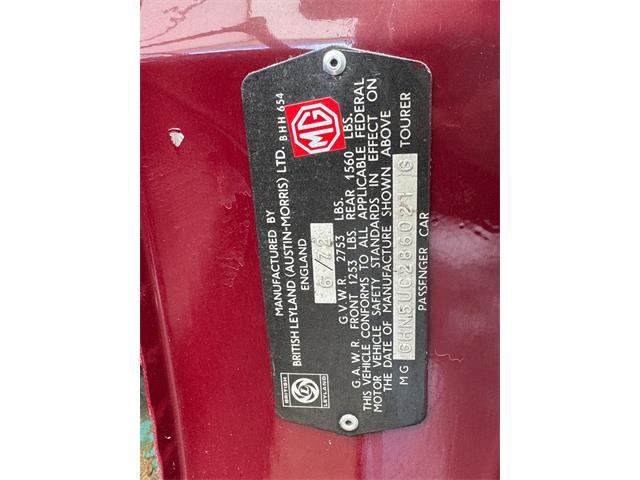 1972 MG MGB (CC-2085498) for sale in Los Angeles, California