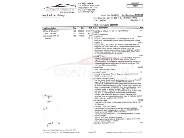 2016 Chevrolet Corvette (CC-2085535) for sale in West Chester, Pennsylvania