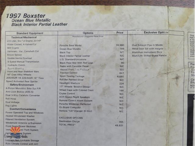 1997 Porsche Boxster (CC-2085744) for sale in Mesa, Arizona