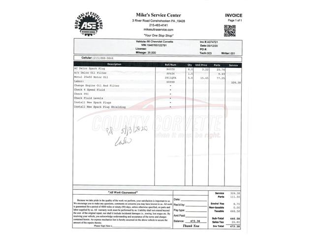 1966 Chevrolet Corvette (CC-2085792) for sale in West Chester, Pennsylvania