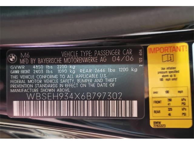 2006 BMW M6 (CC-2085838) for sale in Charlevoix, Michigan