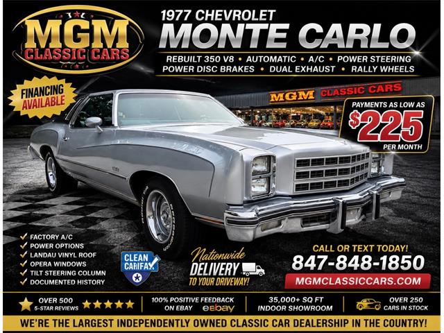 1977 Chevrolet Monte Carlo (CC-2085922) for sale in Addison, Illinois