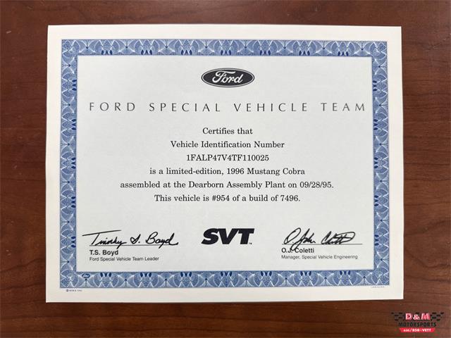 1996 Ford Mustang SVT Cobra (CC-2086135) for sale in Glen Ellyn, Illinois