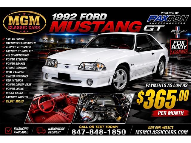 1992 Ford Mustang (CC-2086253) for sale in Addison, Illinois