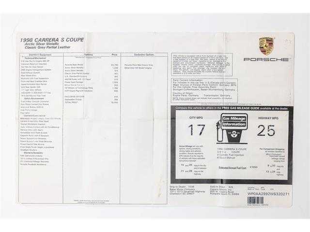 1998 Porsche 911 Carrera S (CC-2086287) for sale in Costa Mesa, California