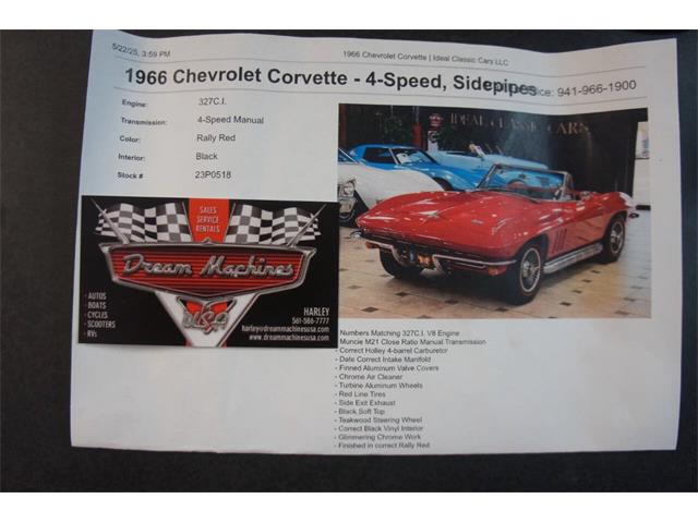 1966 Chevrolet Corvette (CC-2086311) for sale in Lantana, Florida