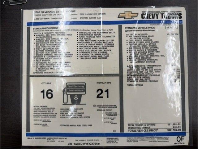 2000 Chevrolet Silverado (CC-2080633) for sale in Concord, North Carolina