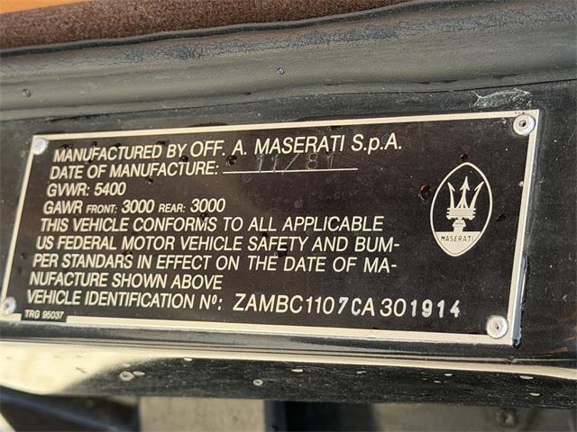 1982 Maserati Quattroporte (CC-2086363) for sale in Elyria, Ohio