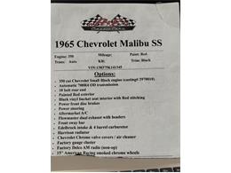 1965 Chevrolet Chevelle Malibu SS (CC-2086376) for sale in ROSSVILLE, Kansas