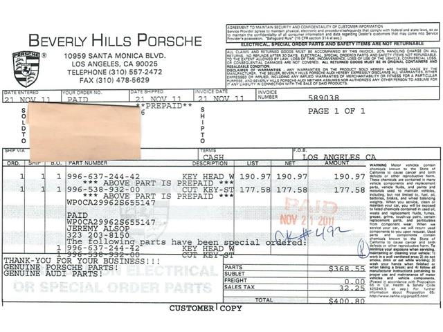 2002 Porsche 996 (CC-2080064) for sale in Beverly Hills, California