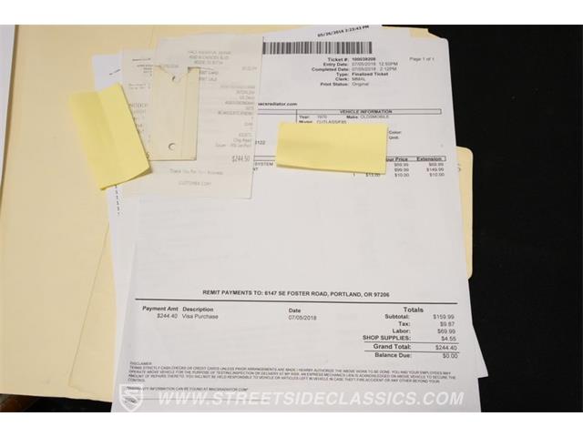 1970 Oldsmobile Cutlass (CC-2086828) for sale in Concord, North Carolina
