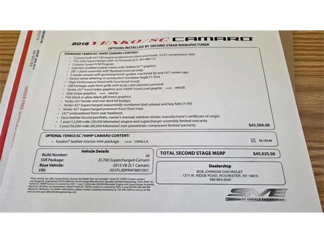2015 Chevrolet Camaro (CC-2086926) for sale in Mankato, Minnesota