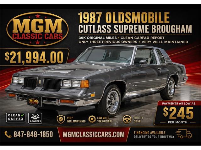 1987 Oldsmobile Cutlass Supreme (CC-2086954) for sale in Addison, Illinois