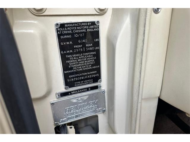 1988 Bentley Mulsanne S (CC-2087082) for sale in Savannah, Georgia
