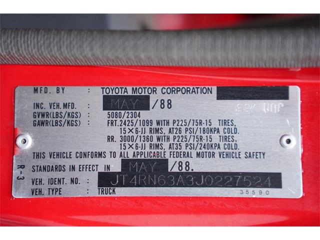 1988 Toyota Pickup (CC-2087512) for sale in Lithia Springs, Georgia