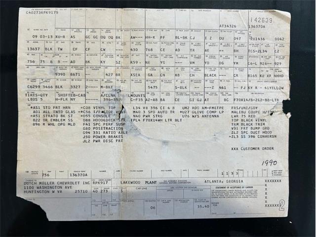 1970 Chevrolet Chevelle (CC-2088290) for sale in Depew, New York