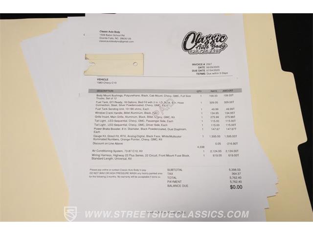 1983 Chevrolet C10 (CC-2088549) for sale in Concord, North Carolina