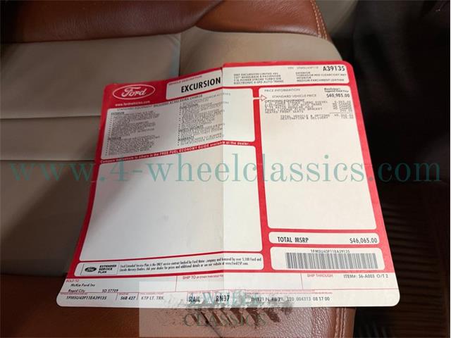 2001 Ford Excursion (CC-2088777) for sale in Holland , Michigan