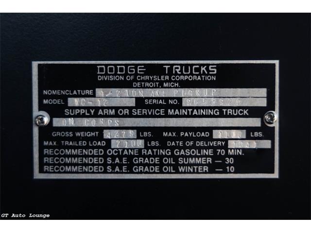 1941 Dodge WC Series (CC-2080906) for sale in Rancho Cordova, California