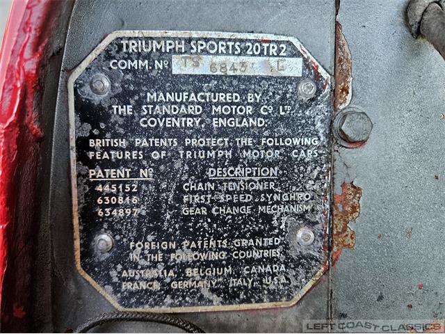 1955 Triumph TR2 (CC-2089130) for sale in Sonoma, California