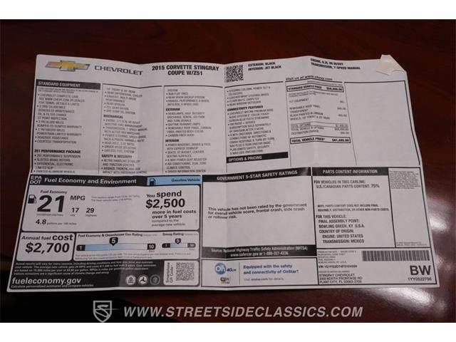 2015 Chevrolet Corvette (CC-2089147) for sale in Concord, North Carolina