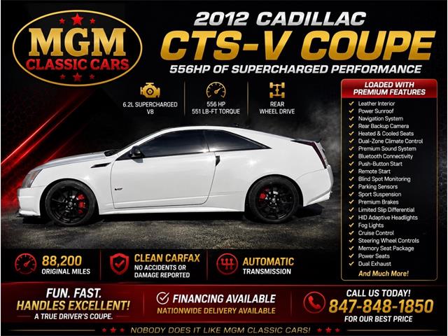 2012 Cadillac CTS-V (CC-2089200) for sale in Addison, Illinois