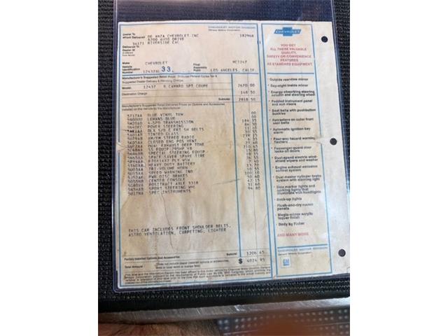 1968 Chevrolet Camaro SS (CC-2089328) for sale in Punta Gorda, Florida