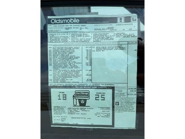 1988 Oldsmobile Cutlass (CC-2089679) for sale in Greensboro, North Carolina