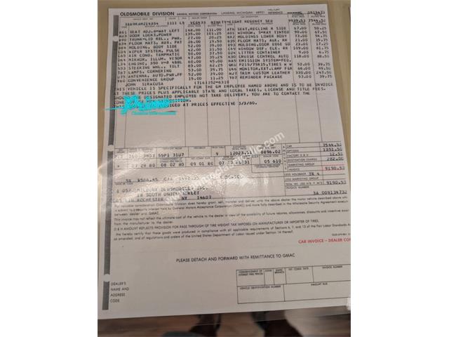 1980 Oldsmobile 98 Regency (CC-2091021) for sale in Lakeland, Florida