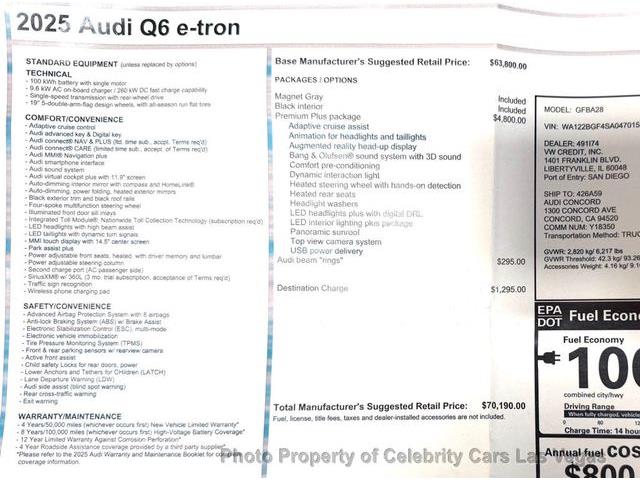 2025 Audi e-tron (CC-2091056) for sale in Las Vegas, Nevada