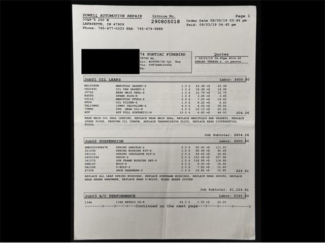 1974 Pontiac Firebird Trans Am (CC-2091222) for sale in Lincoln, Nebraska
