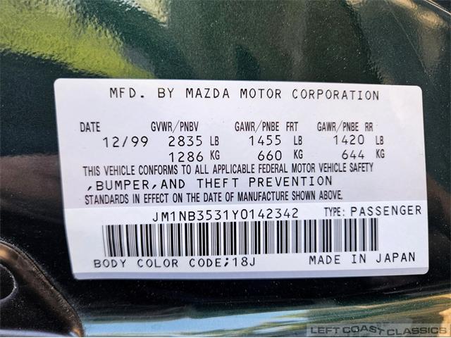 2000 Mazda MX-5 Miata (CC-2091334) for sale in Sonoma, California