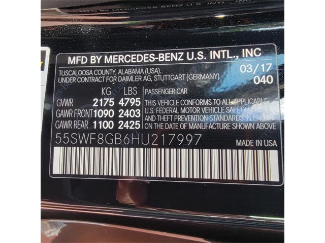 2017 Mercedes-Benz C63 AMG (CC-2091366) for sale in Conroe, Texas