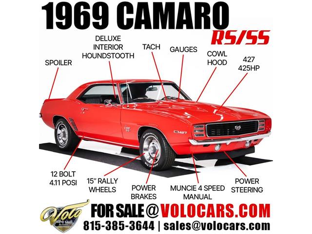 1969 Chevrolet Camaro (CC-2091425) for sale in Volo, Illinois