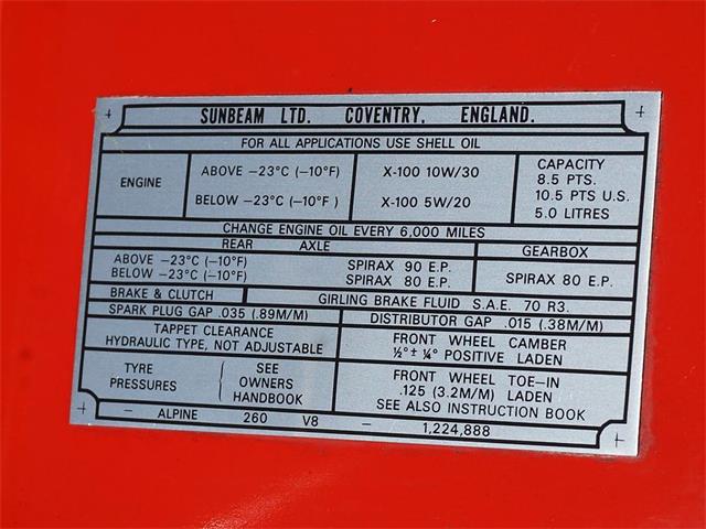 1966 Sunbeam Tiger MK II 289 (CC-2091493) for sale in Gladstone, Oregon