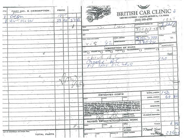 1992 Jaguar XJS (CC-2091995) for sale in Beverly Hills, California