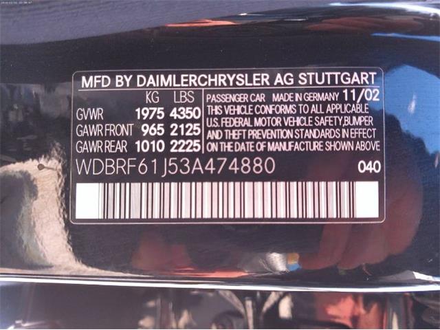 2003 Mercedes-Benz C240 (CC-2090022) for sale in Cadillac, Michigan