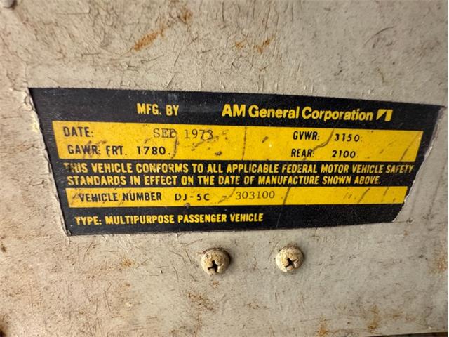 1973 AM General DJ (CC-2092290) for sale in Morgantown, Pennsylvania