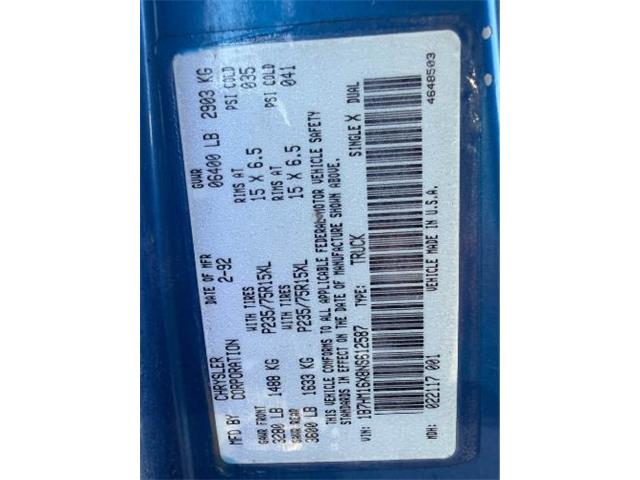1992 Dodge W150 (CC-2092404) for sale in Cadillac, Michigan