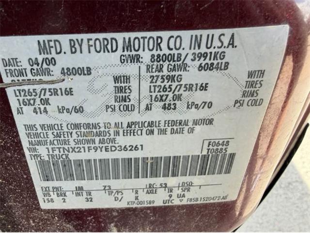 2000 Ford F250 (CC-2092419) for sale in Cadillac, Michigan