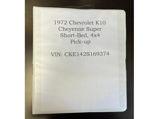 1972 Chevrolet K-10 (CC-2092441) for sale in Carrollton, Texas