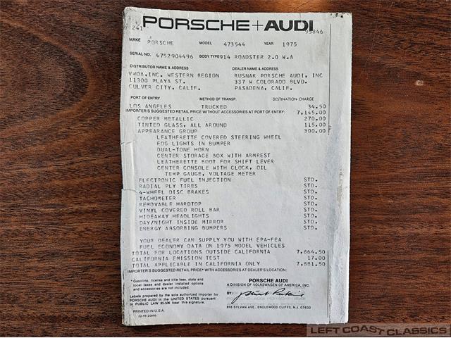 1975 Porsche 914 (CC-2090249) for sale in Sonoma, California