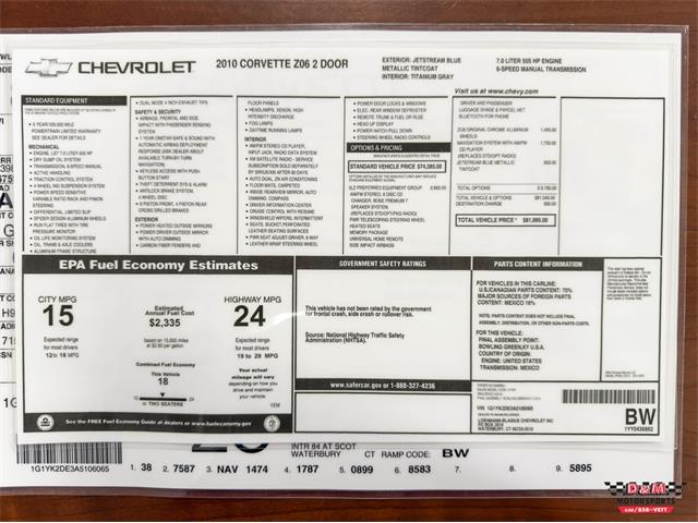 2010 Chevrolet Corvette (CC-2092517) for sale in Glen Ellyn, Illinois