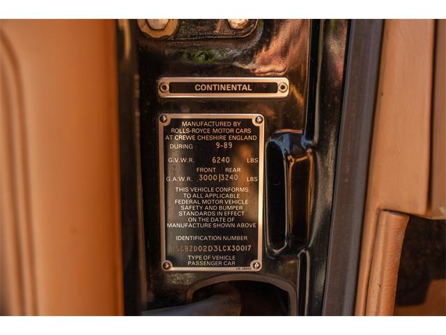 1990 Bentley Continental (CC-2092565) for sale in E Petersburg, Pennsylvania