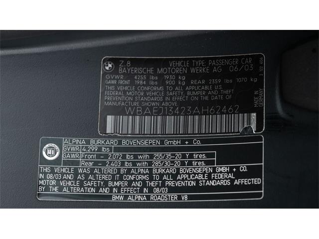 2003 BMW Alpina (CC-2092573) for sale in Carmel, California