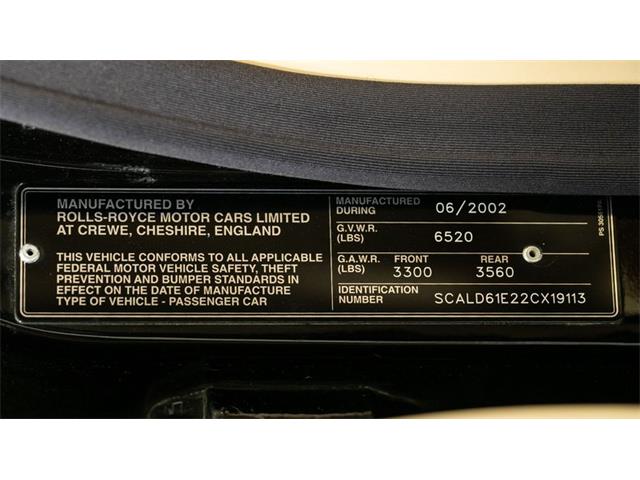 2002 Rolls-Royce Park Ward (CC-2092667) for sale in Carmel, California
