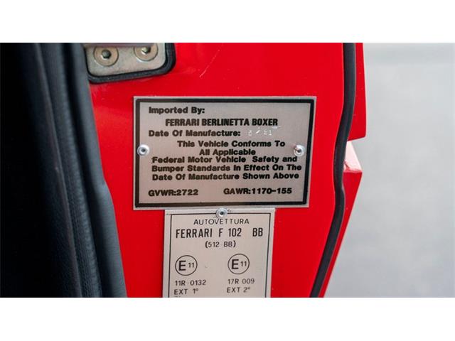 1981 Ferrari 512 (CC-2092730) for sale in Carmel, California