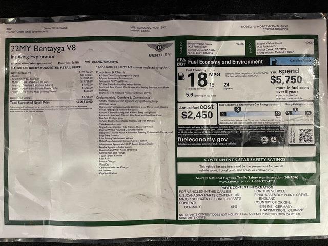 2022 Bentley Bentayga (CC-2092947) for sale in Jacksonville, Florida