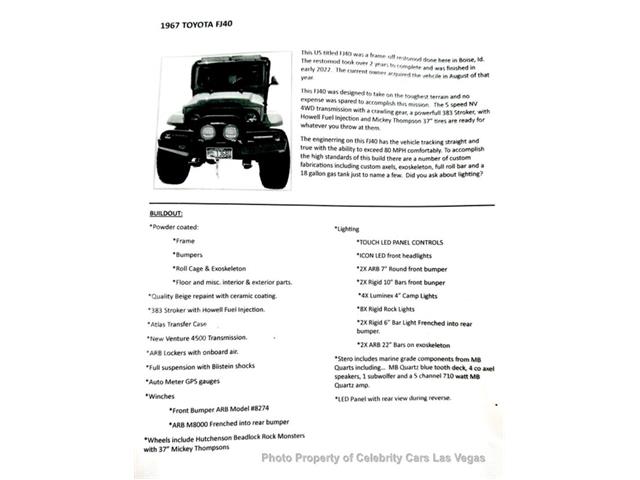 1967 Toyota Land Cruiser FJ40 (CC-2093001) for sale in Las Vegas, Nevada